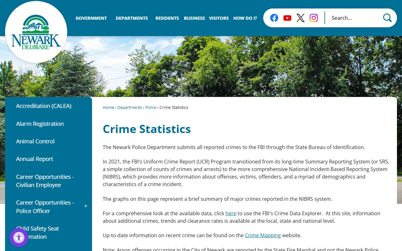 Newark Police Department crime statistics Newark police blotter